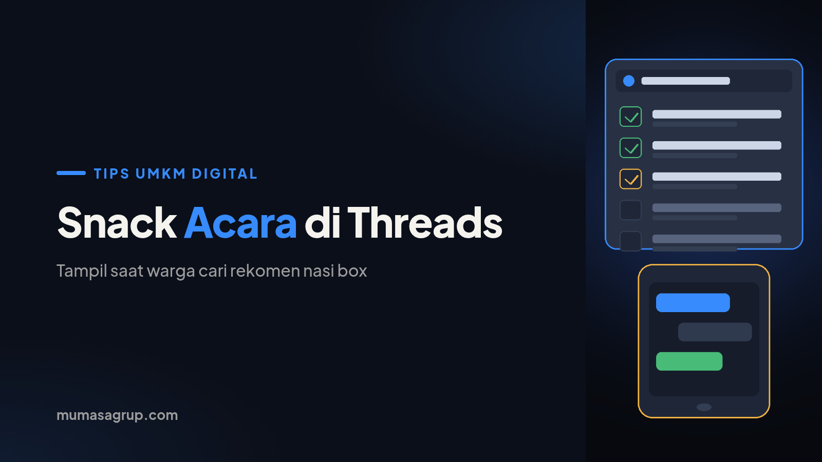 Snack & Nasi Box untuk Acara: Cara UMKM Tampil di Threads Saat Warga Cari Rekomen