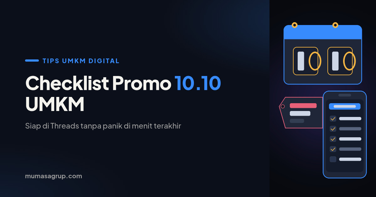 Besok 10.10: Checklist Promo UMKM biar Siap di Threads tanpa Panik