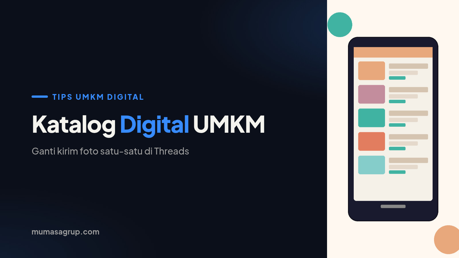 Katalog Digital UMKM: Ganti Kirim Foto Satu-Satu di Threads