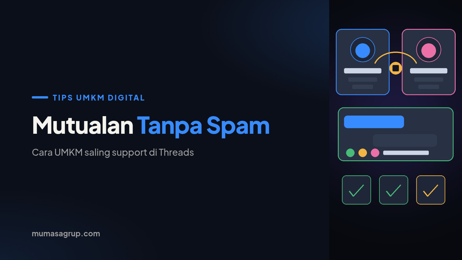Mutualan Threads yang Efektif: Cara UMKM Saling Support Tanpa Spam